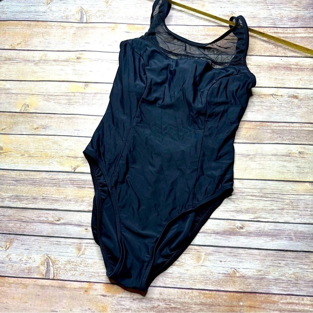 Vintage Westbound Beach Black One Piece Swimsuit Bathing Suit USA  90s 1990's 12